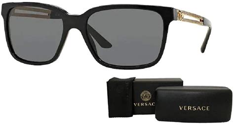 versace ve4307-gb1 87 black|versace polarized sunglasses for men.